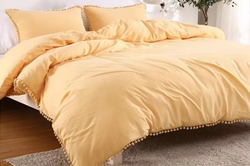 3PCS solid color duvet cover