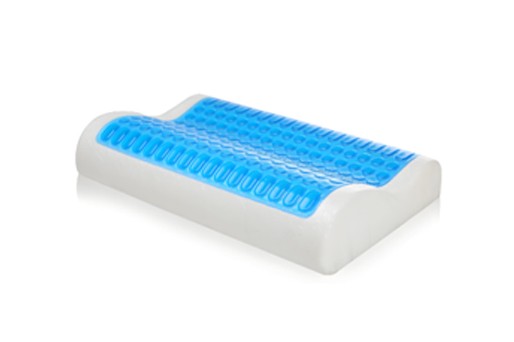 Memory foam pillow with gel for cooling