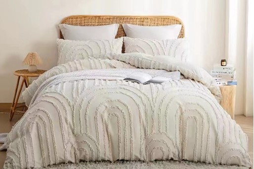 Tufted duvet cover 3pcs