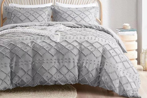 Tufted duvet cover 3pcs