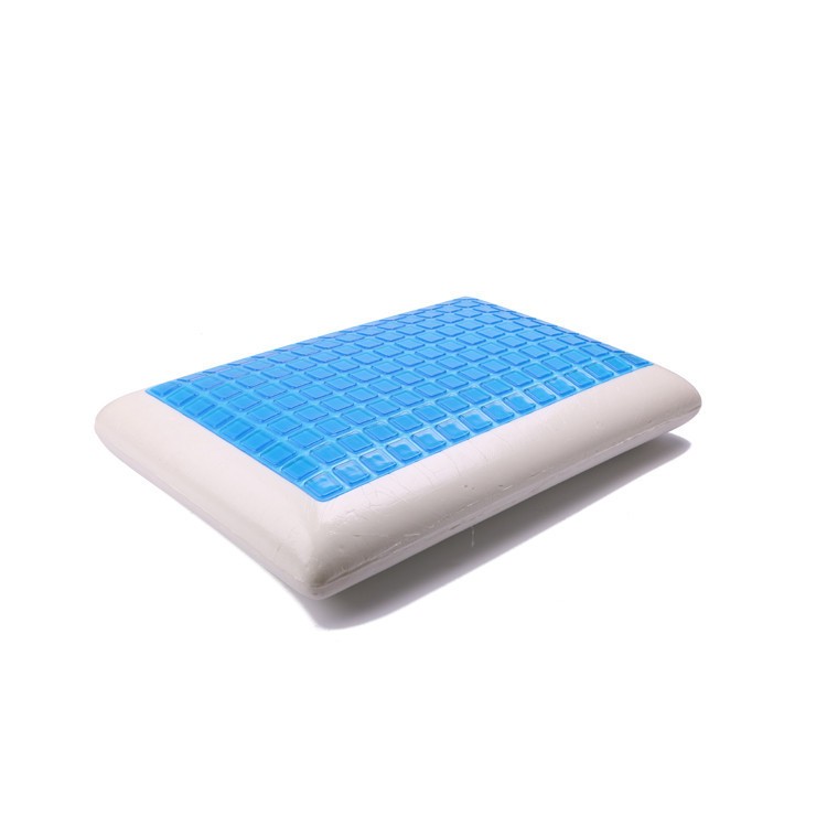 Memory foam pillow with gel for cooling