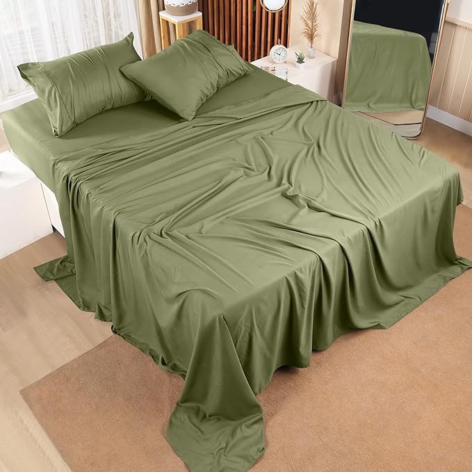 brushed microfiber bed sheet set 4pcs