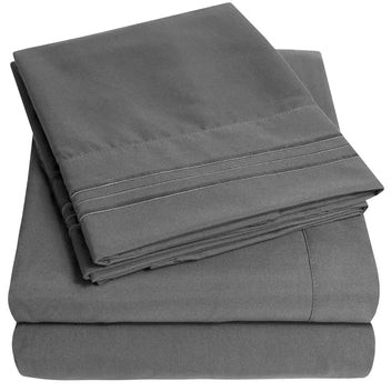 brushed microfiber bed sheet set 4pcs